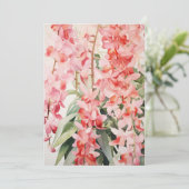 Vintage Hawaiianische Blumenkaskadenkatze Feiertagskarte (Stehend Vorderseite)