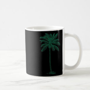 Vintage hawaiianische Palme Strand Tropische Insel Kaffeetasse