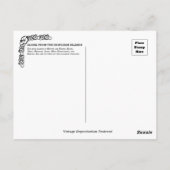 Vintage hawaiianische Postkarte (Rückseite)