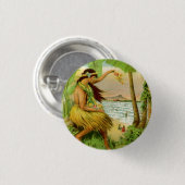 Vintage hawaiianische Reise Button (Vorne & Hinten)