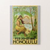 Vintage hawaiianische Reise Kunst-Illustration Puzzle (Vertikal)