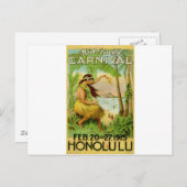 Vintage hawaiianische Reise Postkarte (Vorne/Hinten)