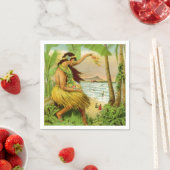 Vintage hawaiianische Reise Serviette (Beispiel)