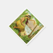 Vintage hawaiianische Reise Serviette (Ecke)