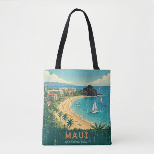 Vintage hawaiianische Reiseplakate - Maui Tasche
