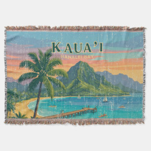 Vintage hawaiianische Reiseposter - Kauai Decke