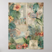 Vintage hawaiianische Scrapbook Seite 5 Poster (Vorne)