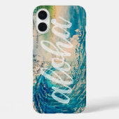 Vintage Hawaiianische Wave Postkarte Case-Mate iPhone Hülle (Rückseite)