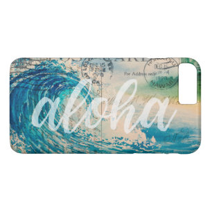 Vintage Hawaiianische Wave Postkarte Case-Mate iPhone Hülle