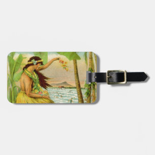 Vintage hawaiische Reise Gepäckanhänger