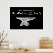 Vintage Hay-Budden Amboss Poster (Küche)
