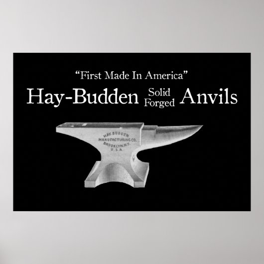 Vintage Hay-Budden Amboss Poster (Vorne)