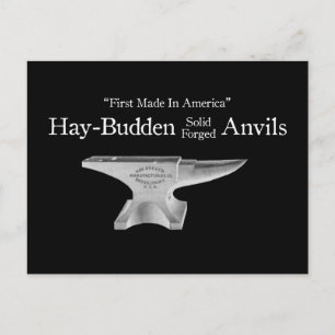 Vintage Hay-Budden Amboss Postkarte