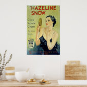 Vintage Hazeline Snow Makeup Lotion Poster (Küche)
