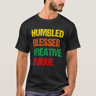 Vintage Hbcu Gedemütigt Gesegnet Kreativ Einzigart T-Shirt