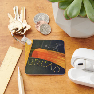 Vintage Healthy Foods, Vollkorn‑Weizenbrot Schlüsselanhänger