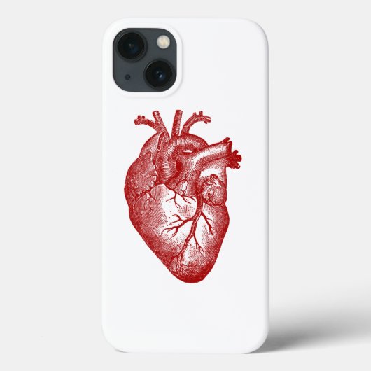 Vintage Heart Anatomy Case-Mate iPhone Hülle (Rückseite)