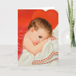 Vintage-Heart-Baby-Liebensnotizkarte Karte