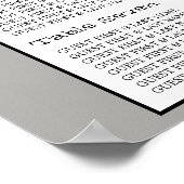 Vintage Heart Birdcage Hochzeitstabelle Poster (Ecke)