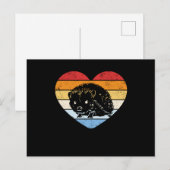 Vintage Hedgehog Postkarte (Vorne/Hinten)