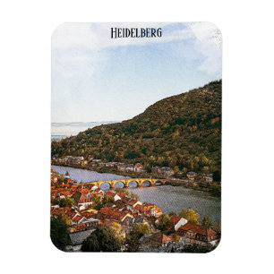 Vintage Heidelberg Deutschland Stadtansicht Magnet
