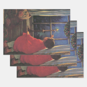 Vintage Heiligabend von Jessie Willcox Smith Geschenkpapier Set