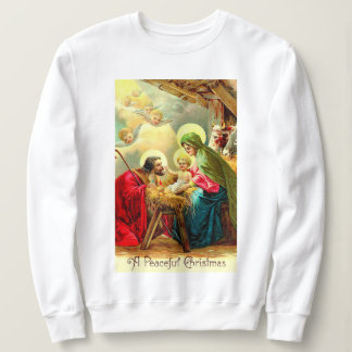Vintage Heilige Familie Weihnachtsfeiertag Sweatshirt