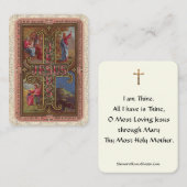 Vintage Heilige Karte Jesus führe katholisch (Vorne/Hinten)