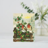 Vintage Heilige und Vögel Weihnachten (Stehend Vorderseite)