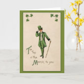 Vintage Heiligen Patrick Tagesgruß-Karte Karte (Gelbe Blume)