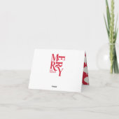 Vintage Heirat und verheiratete Weihnachts-Foto Ankündigung (Rückseite)