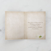 Vintage Heiratsurkunde-Hochzeitskarte Karte (Innenseite)