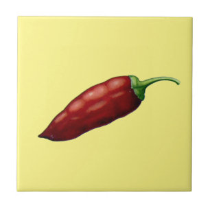Vintage heißer Jalapeno-Pfeffer Fliese