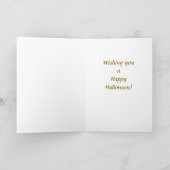 Vintage Heißluft-Ballon-Karte Halloweens Karte (Innenseite)