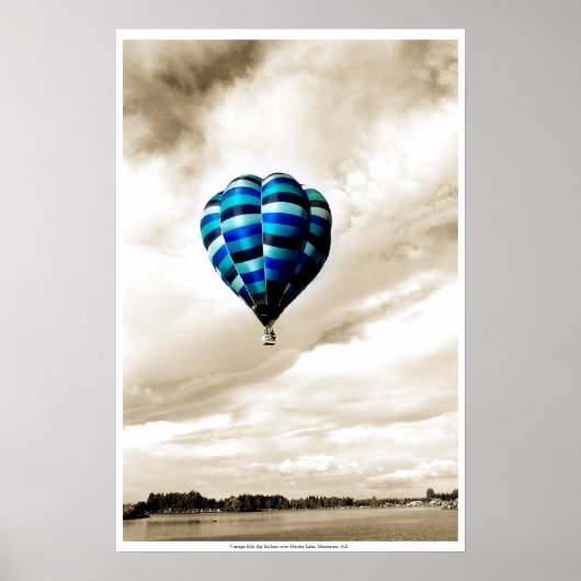 Vintage Heißluft Poster (Vorne)