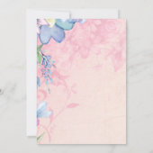 Vintage Heißluftballon Bridal Dusche Einladung (Rückseite)