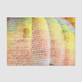 Vintage Heißluftballon-Collage Seidenpapier