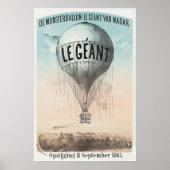 Vintage Heißluftballon Französisch Reisen Poster (Vorne)