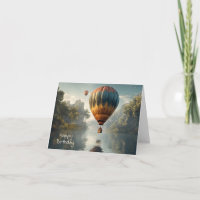 Vintage Heißluftballon Geburtstag