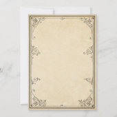 Vintage Heißluftballon Hochzeitseinladung Einladung (Rückseite)