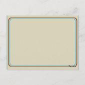 Vintage Heißluftballon Hochzeitsstimmung Tischnumm Postkarte (Rückseite)