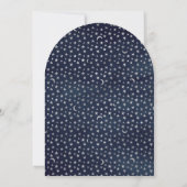 Vintage Heißluftballon Navy Blue Arch Baby Dusche Einladung (Rückseite)