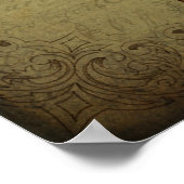 Vintage Heißluftballon-Poster Poster (Ecke)