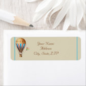 Vintage Heißluftballon-Rücksendeadresse (Insitu)