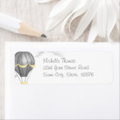 Vintage Heißluftballon-Rücksendeadresse (Insitu)