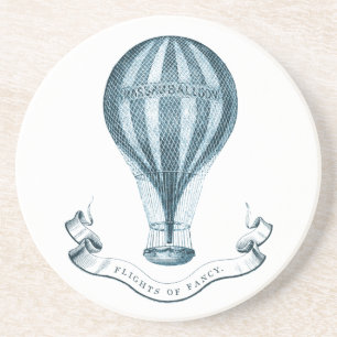 Vintage-Heißluftballon-Sandstein-Untersetzer Getränkeuntersetzer