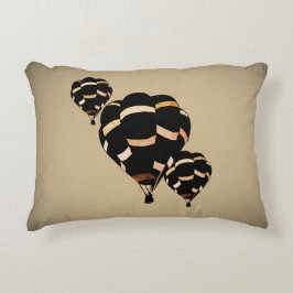 Vintage Heißluftballons Dekokissen