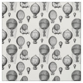 Vintage Heißluftballons in B&W Stoff (Muster)