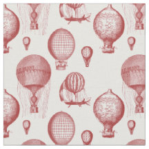 Vintage-Heißluftballons in Maroon