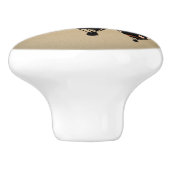 Vintage Heißluftballons Keramikknauf (Seitenansicht)